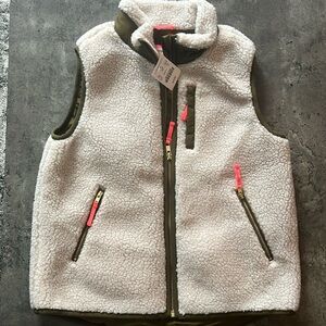 Jcrew (crew cuts) girls fleece/sherpa vest - size 10